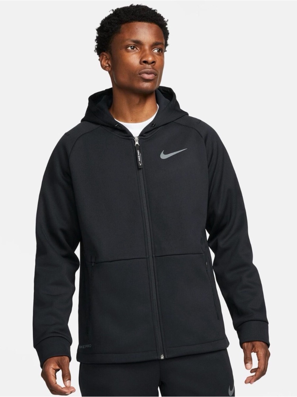 Nike Therma-FIT Men’s Full-Zip Hoodie – Black – Size Large – New With Tags